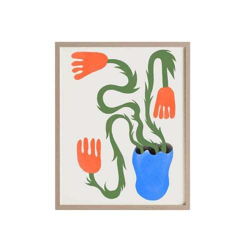 3 Tulips Blue Vase - Marcello Velho