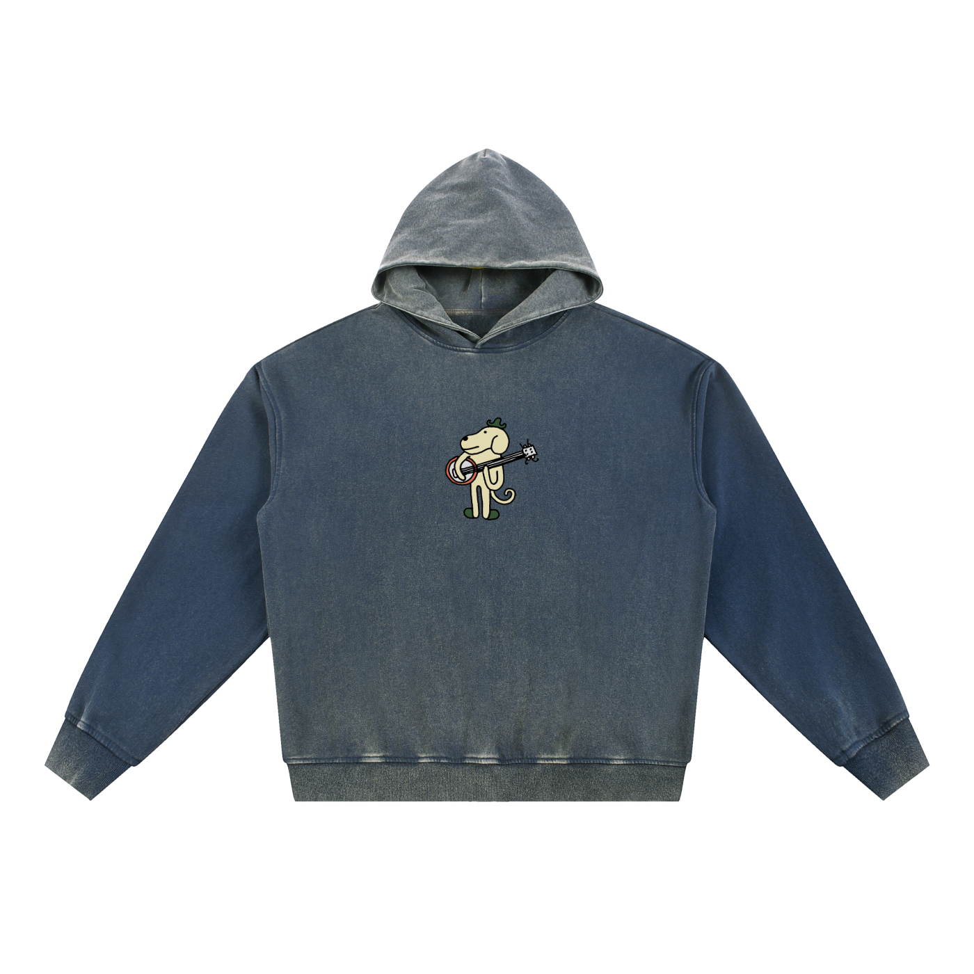 Banjo Dog - Vintage Washed Gradient Fleece Hoodie