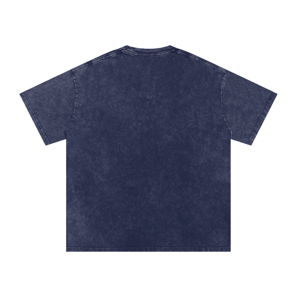 Camiseta de Algodão Oversized com Lavagem Snow