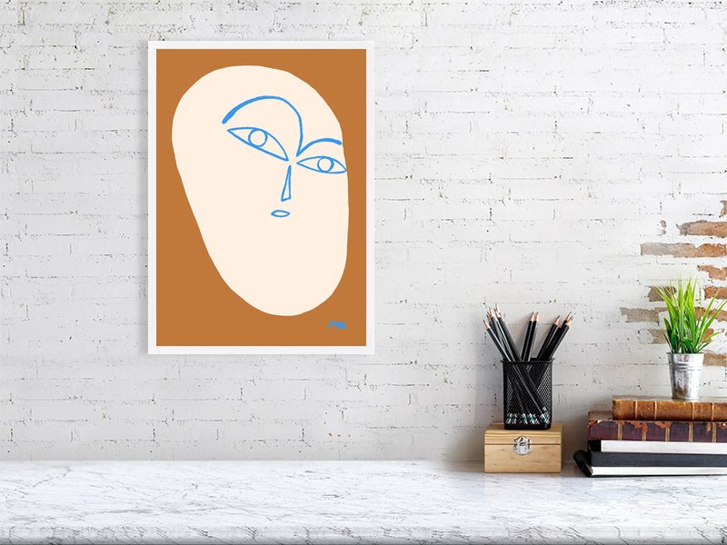 Abstract Face Brown - Marcello Velho