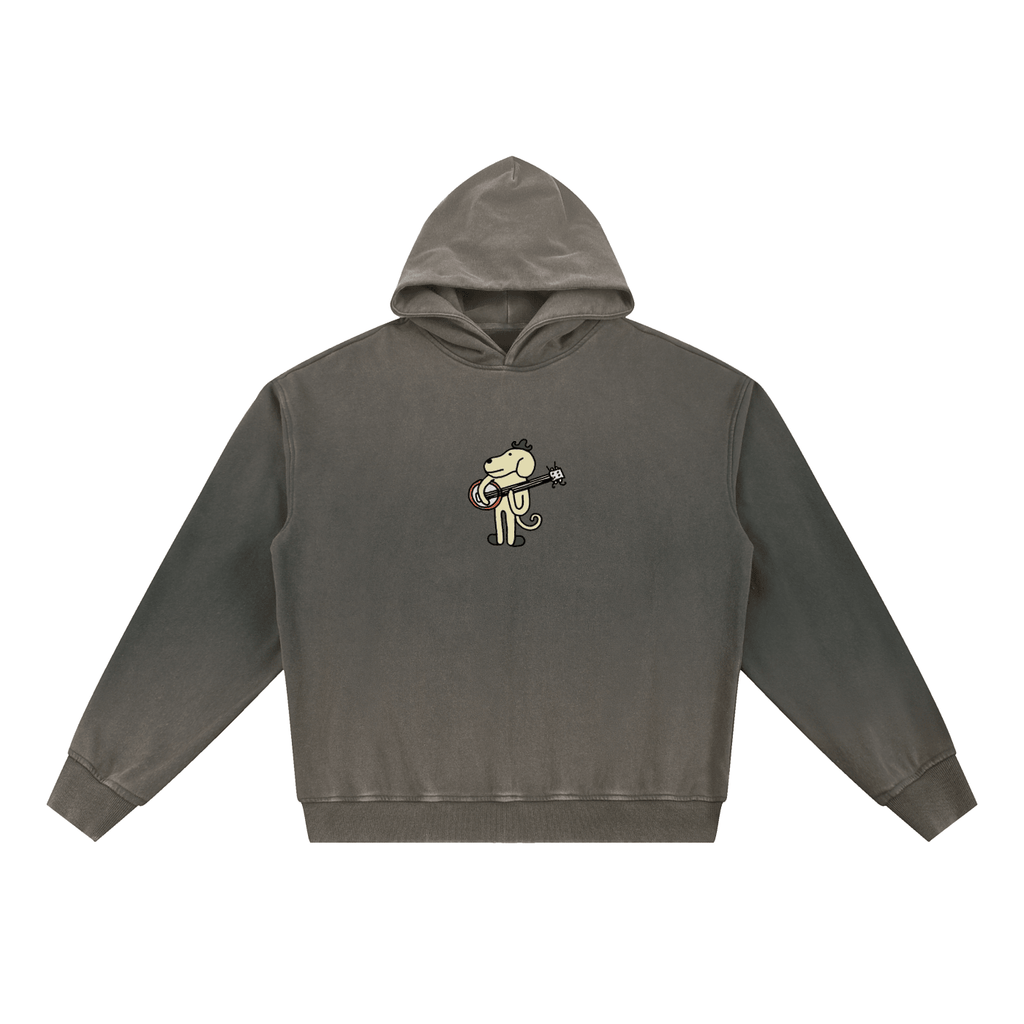 Banjo Dog - Vintage Washed Gradient Fleece Hoodie - Marcello Velho