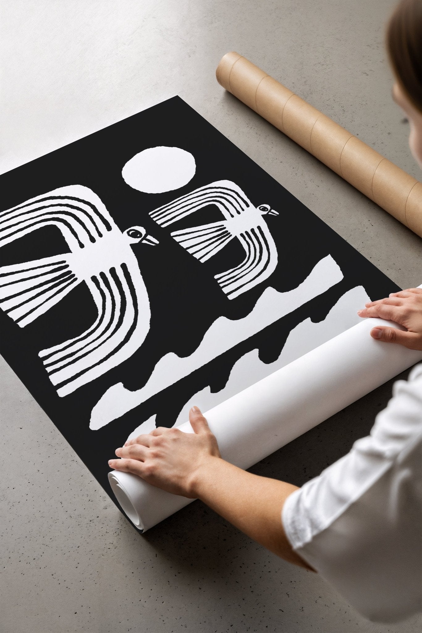 Black And White Seagulls - Marcello Velho