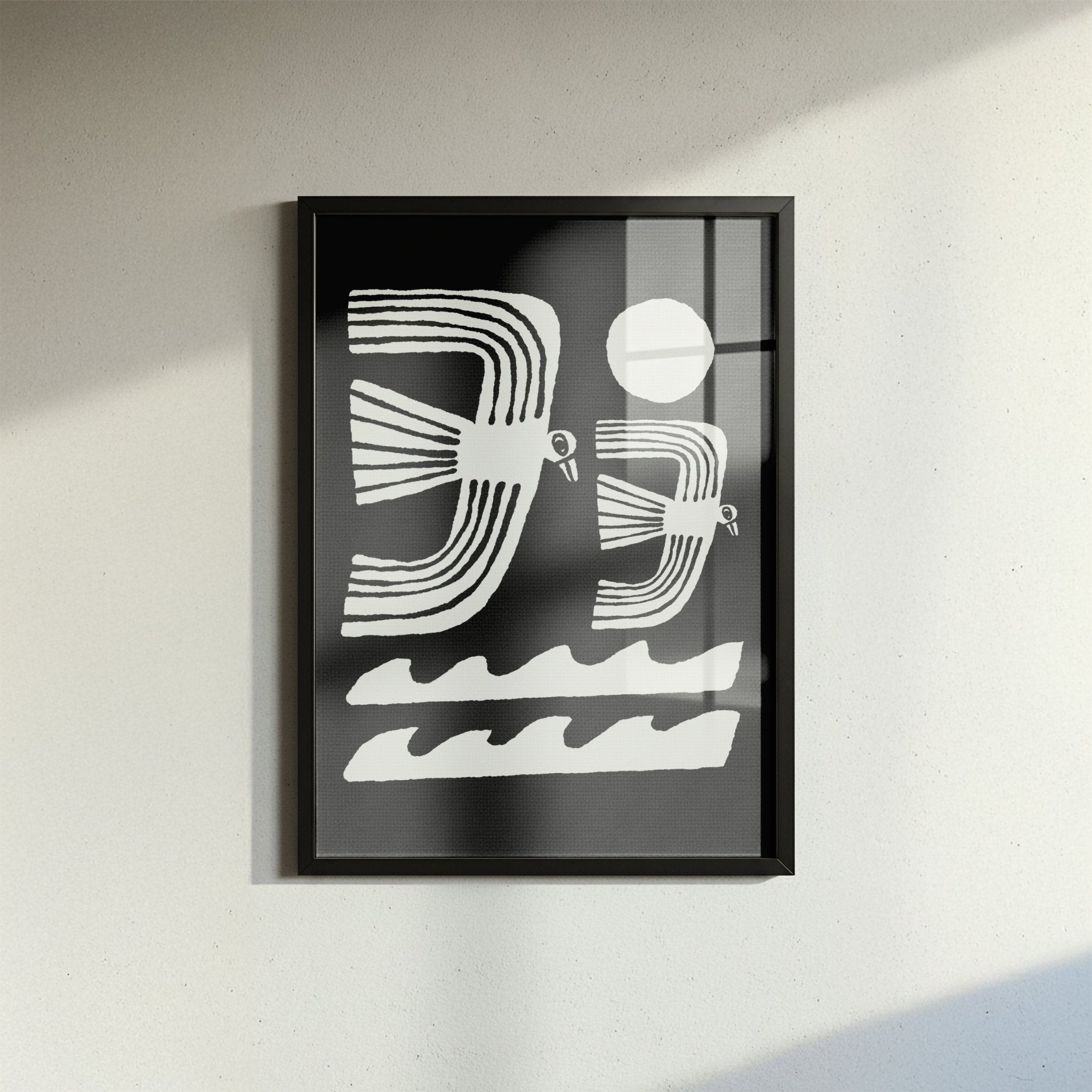 Black And White Seagulls - Marcello Velho