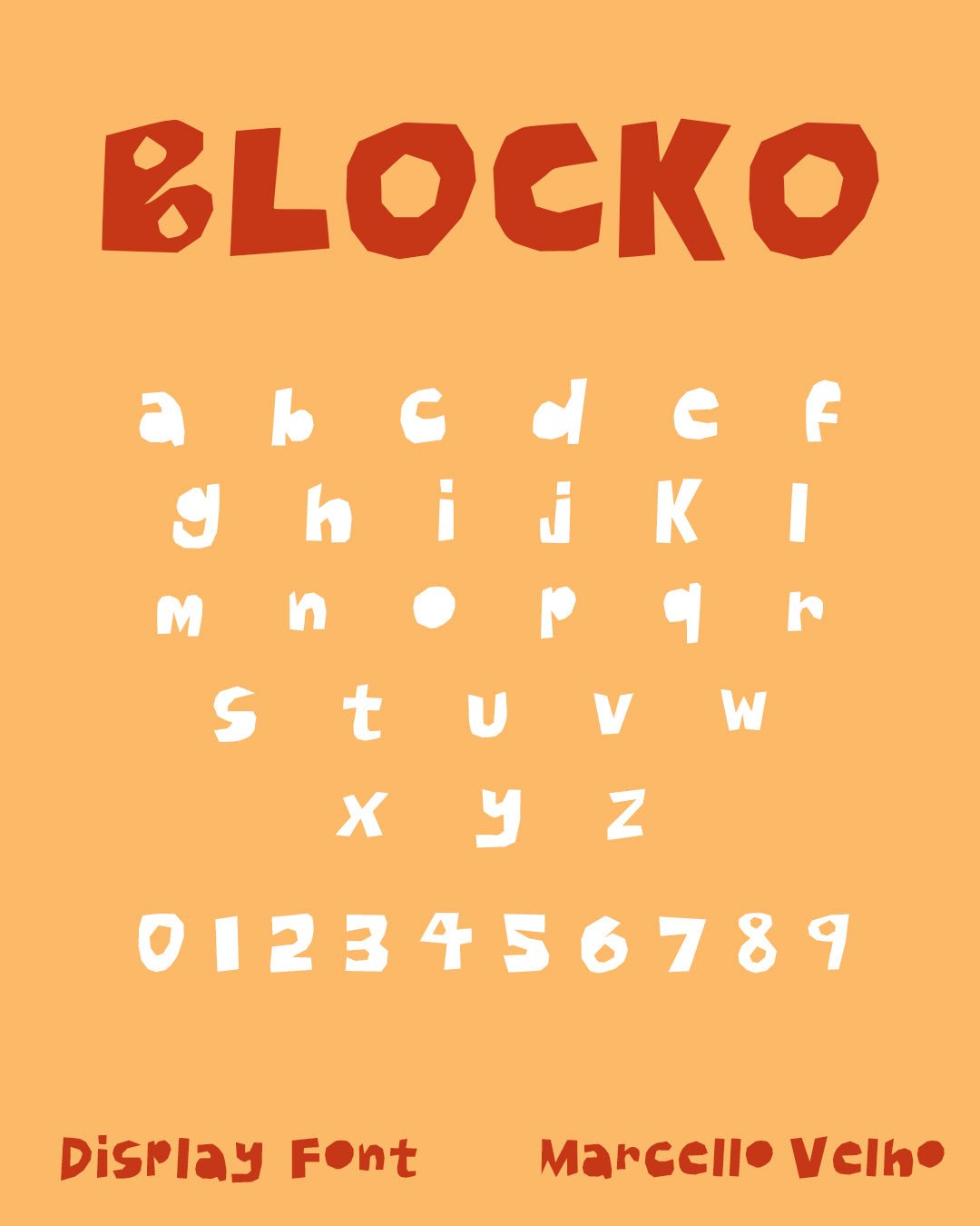 Blocko Display Font - Marcello Velho