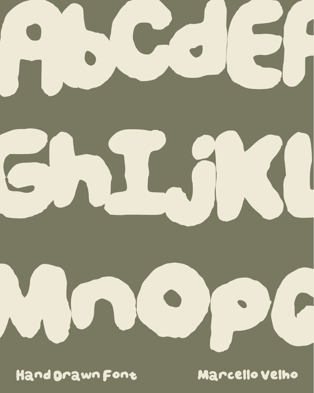 Boba Hand Drawn Font - Marcello Velho