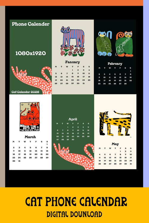 Cat Digital Phone Calendar - Marcello Velho
