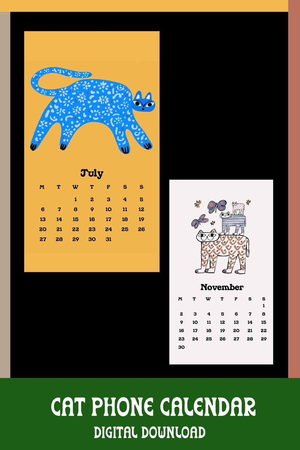 Cat Digital Phone Calendar - Marcello Velho
