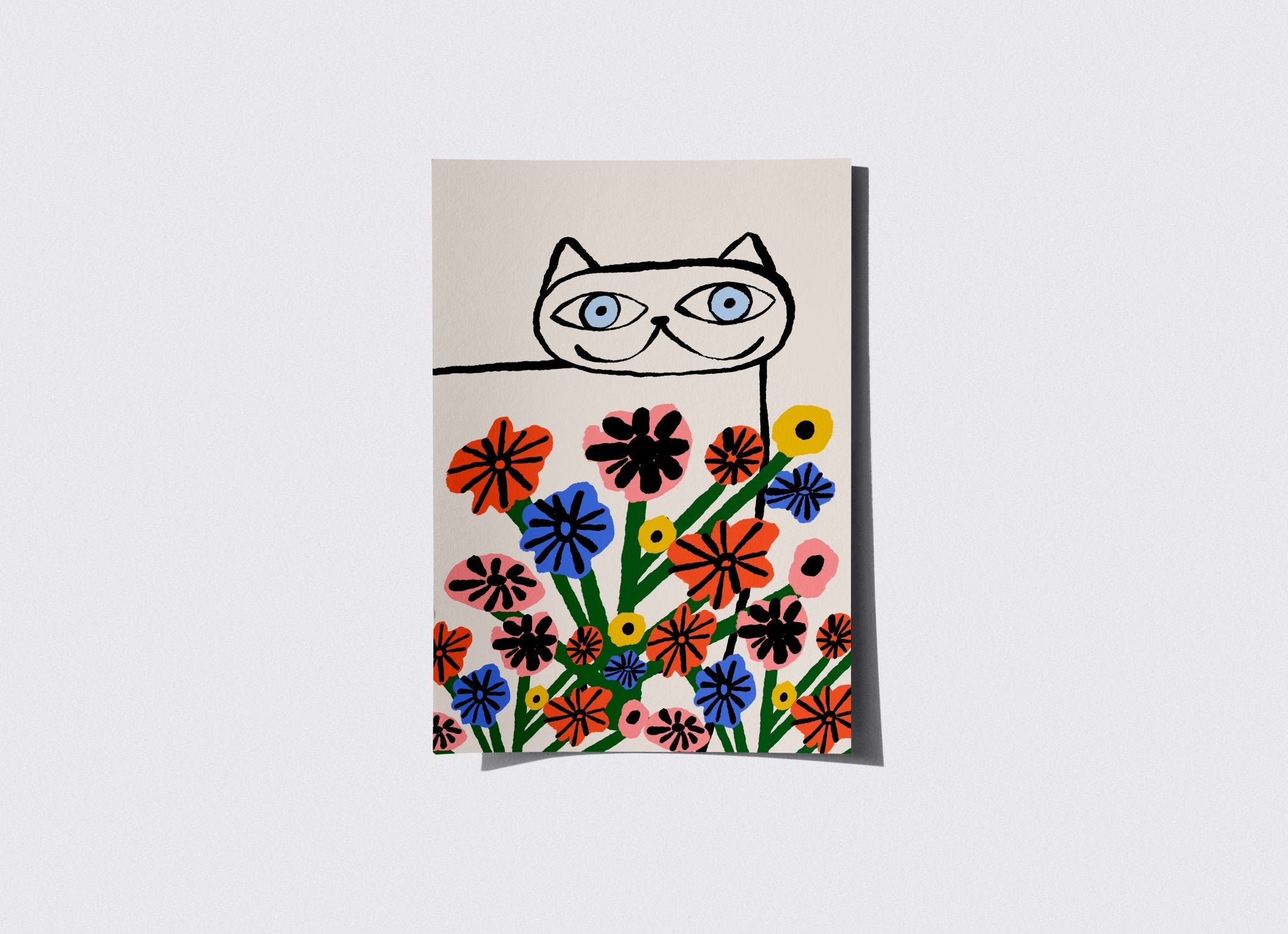 Cat Garden Poster - Marcello Velho
