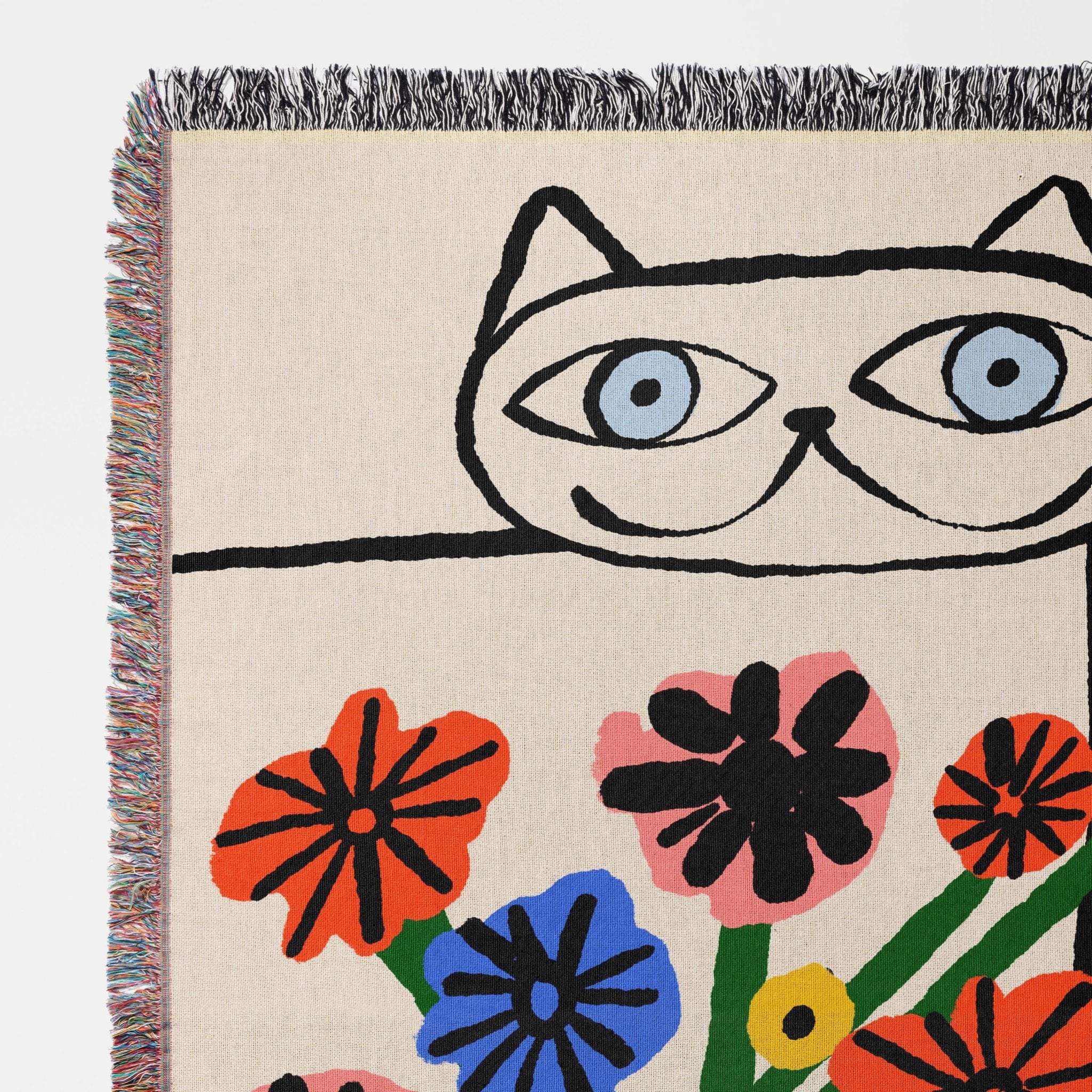 Cat Garden Woven Throw - Marcello Velho