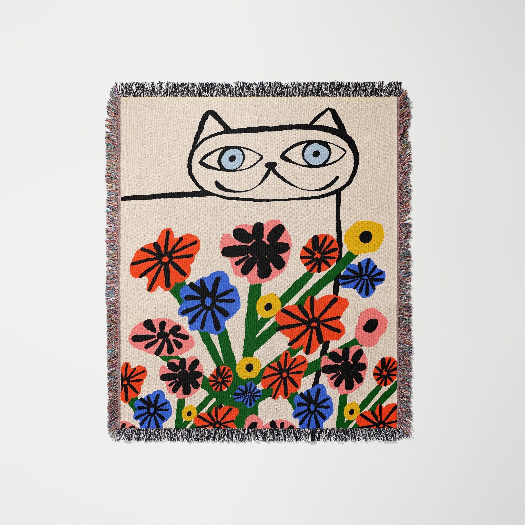 Cat Garden Woven Throw - Marcello Velho