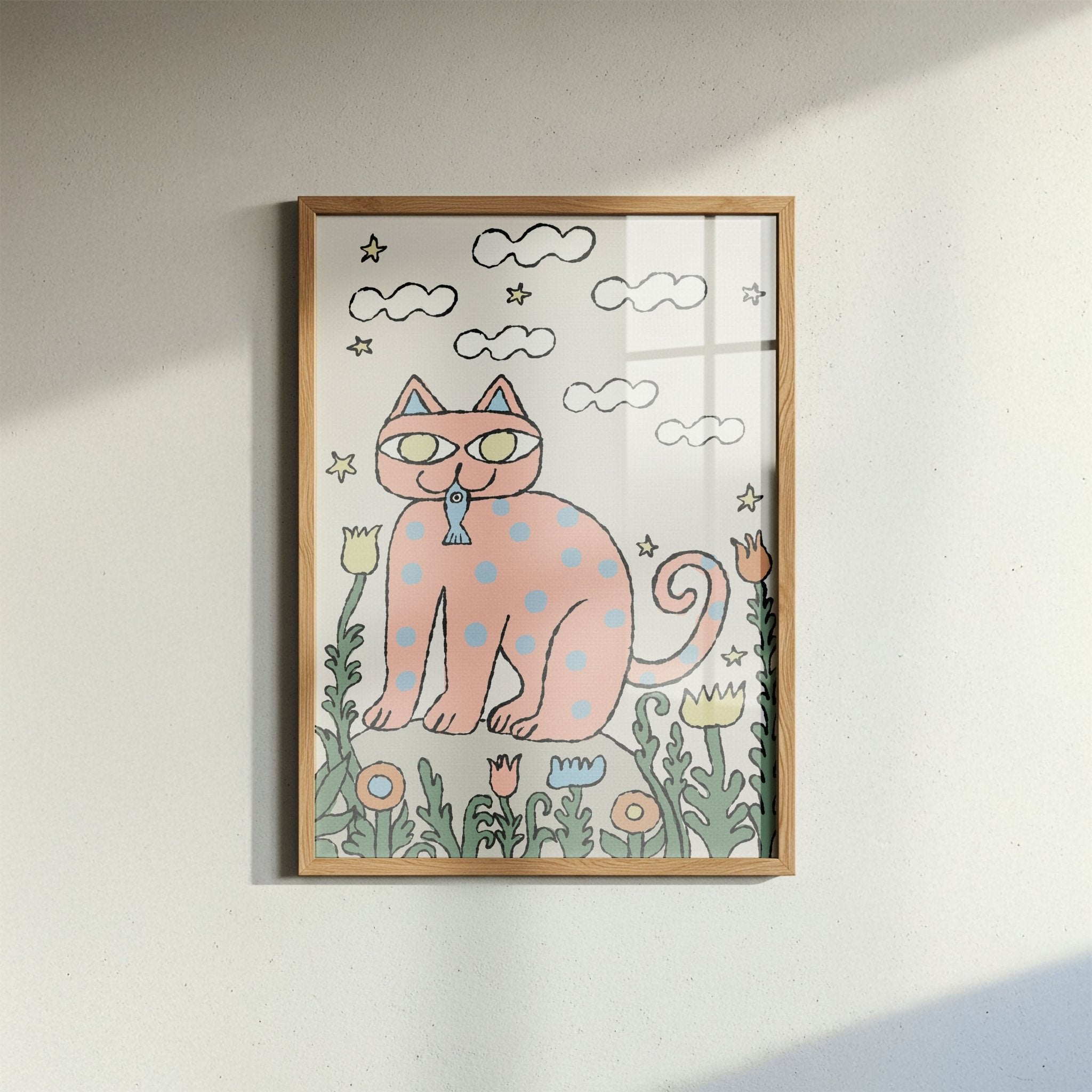 Cat With Fish - Marcello Velho