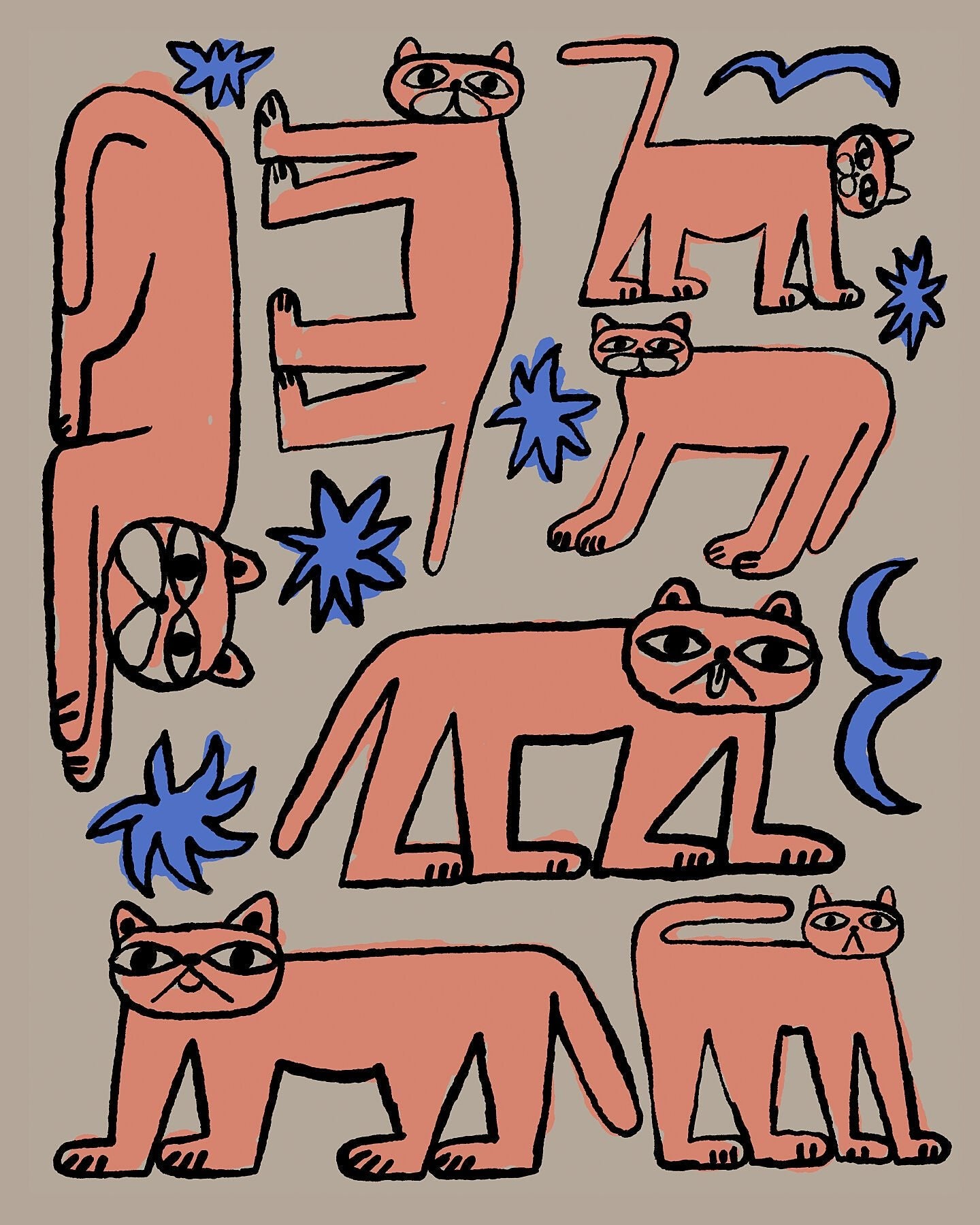 Colour Me Cat 4 - Marcello Velho