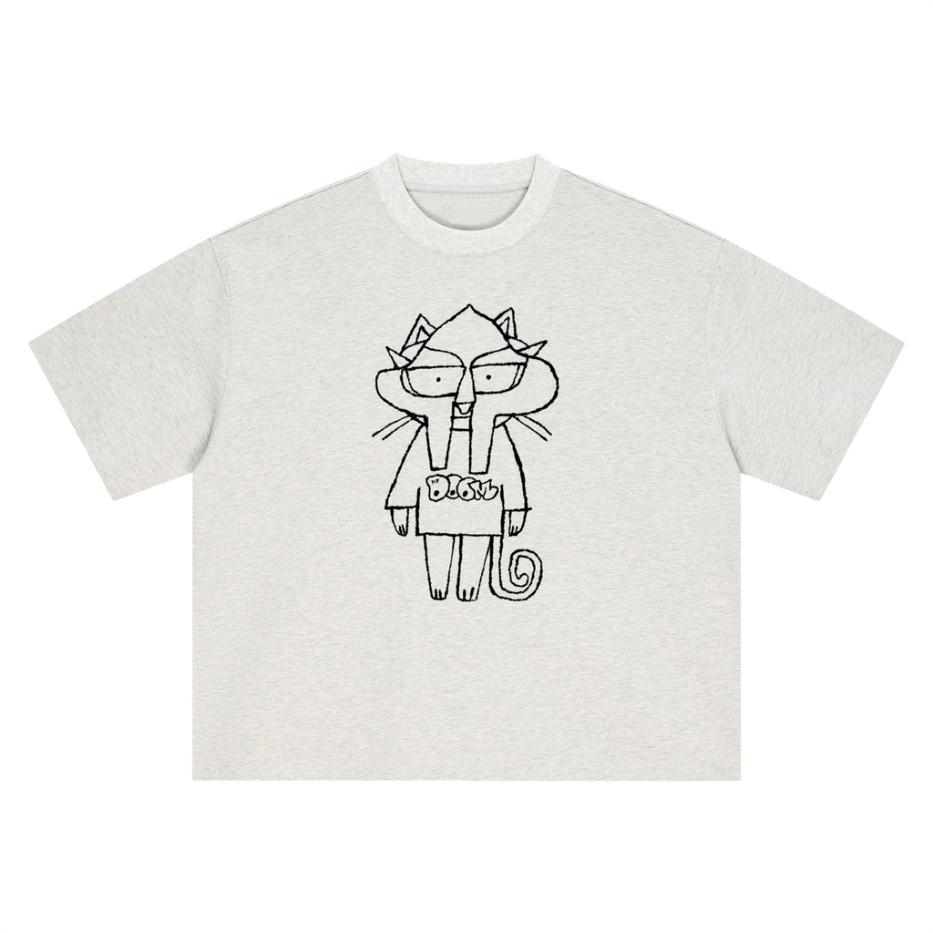 Doom Kitty - Boxy Oversized T-Shirt - Marcello Velho