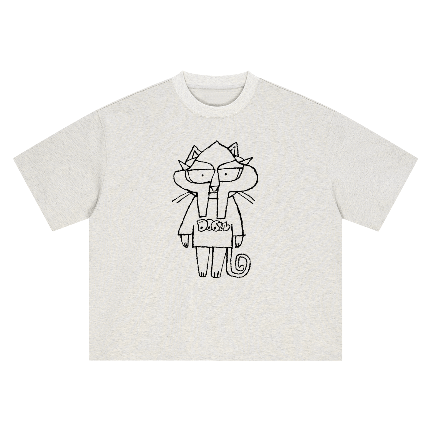 Doom Kitty - Boxy Oversized T-Shirt - Marcello Velho