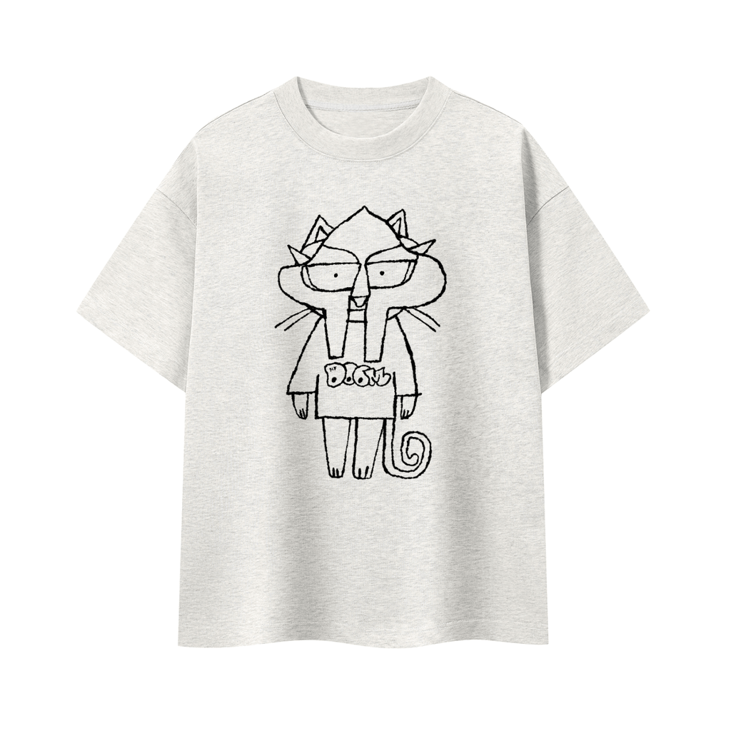Doom Kitty - Boxy Oversized T-Shirt - Marcello Velho