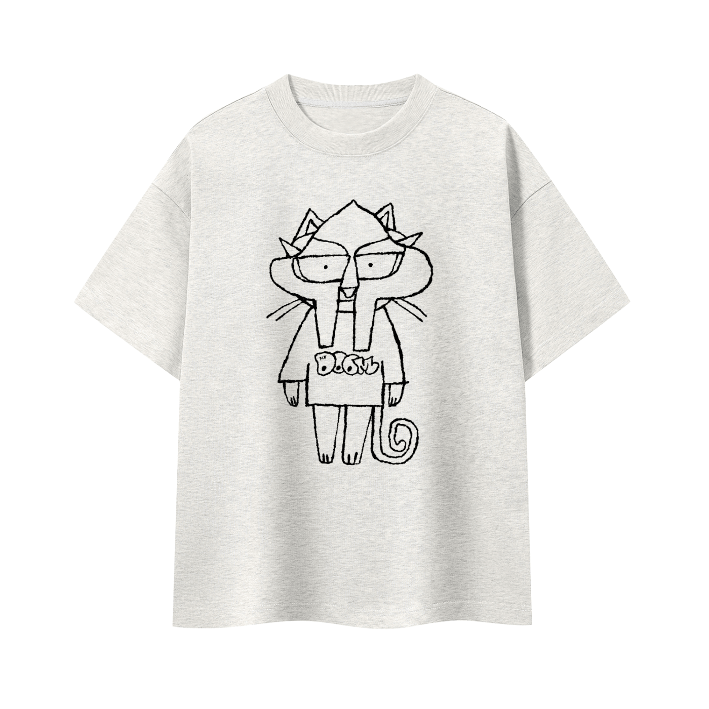 Doom Kitty - Boxy Oversized T-Shirt - Marcello Velho