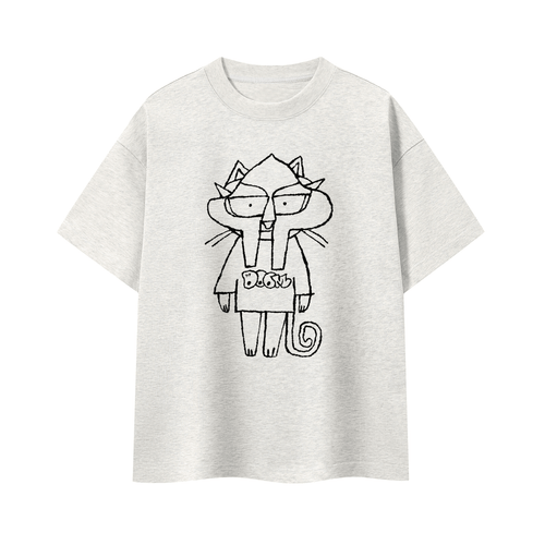 Doom Kitty - Boxy Oversized T-Shirt - Marcello Velho