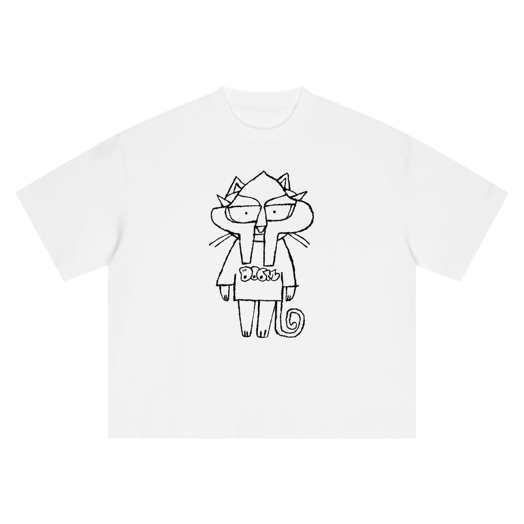 Doom Kitty - Boxy Oversized T-Shirt - Marcello Velho