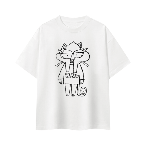 Doom Kitty - Boxy Oversized T-Shirt - Marcello Velho