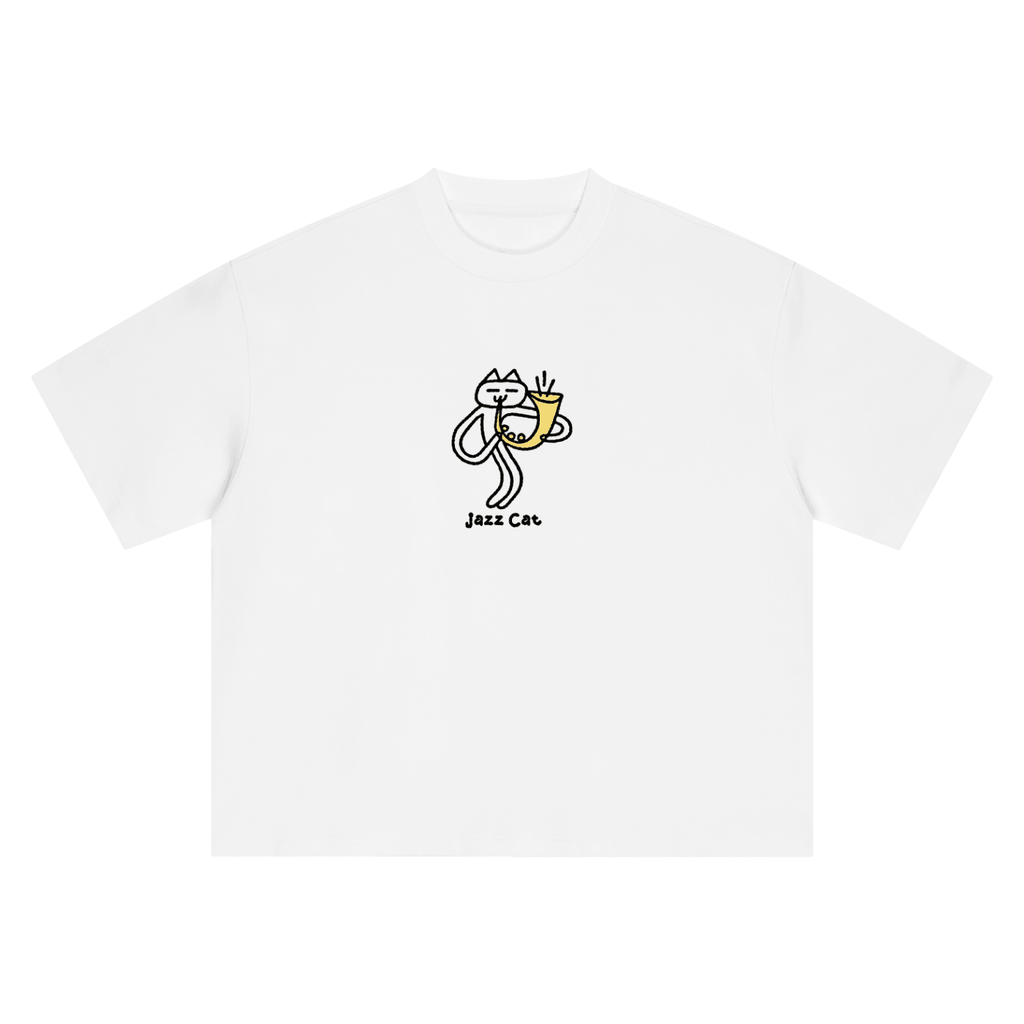 Jazz at - Blast That Sax - Boxy Oversized T-Shirt - Marcello Velho