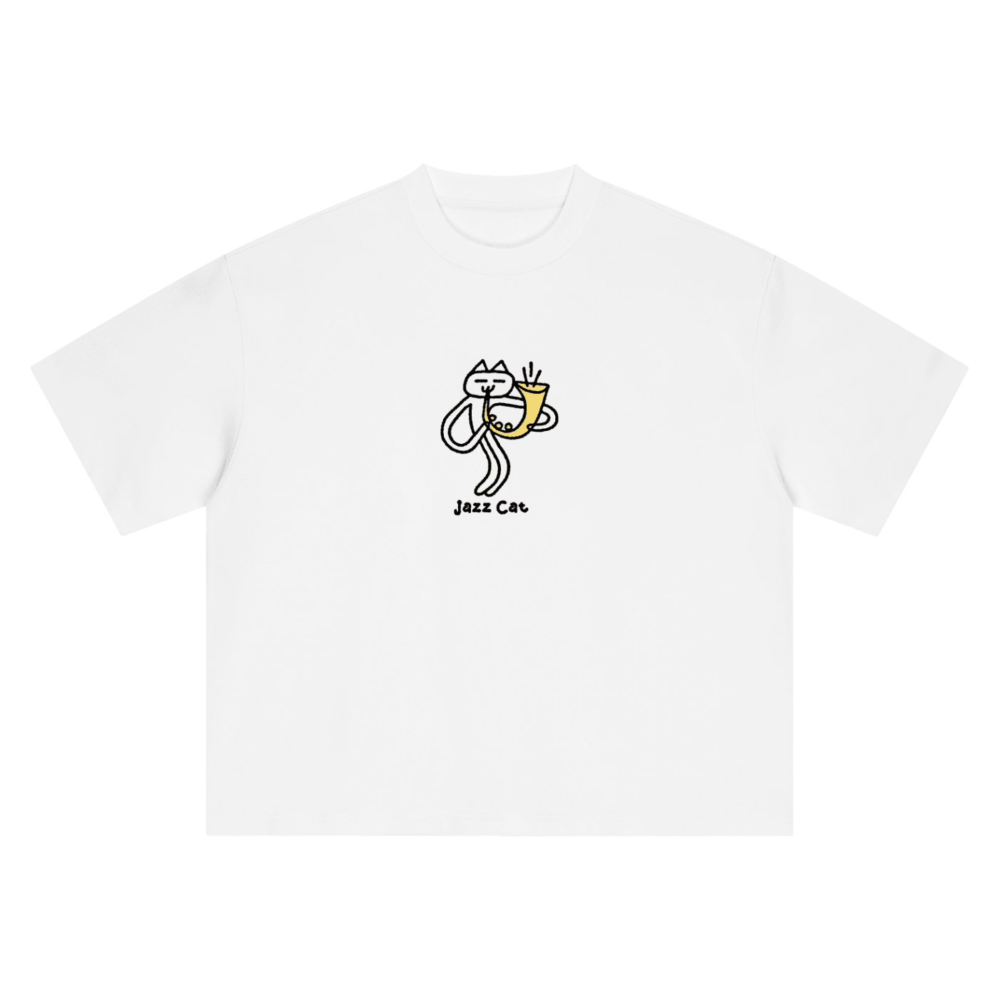Jazz at - Blast That Sax - Boxy Oversized T-Shirt - Marcello Velho