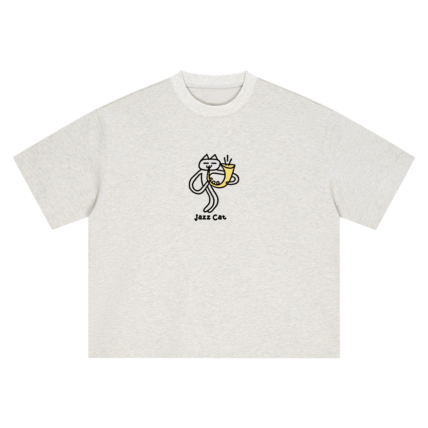 Jazz at - Blast That Sax - Boxy Oversized T-Shirt - Marcello Velho