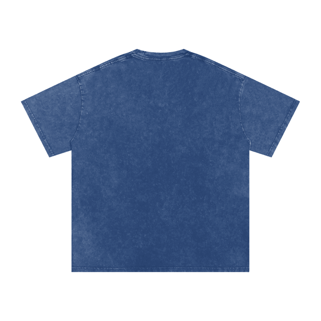 Jazz Cat - I can play the piano - Snow Washed Oversized Cotton T-Shirt - Marcello Velho