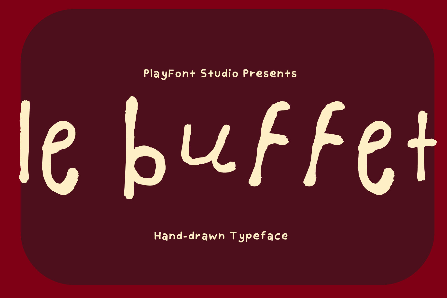 Le Buffet Font - Personal License - Digital Download - Marcello Velho