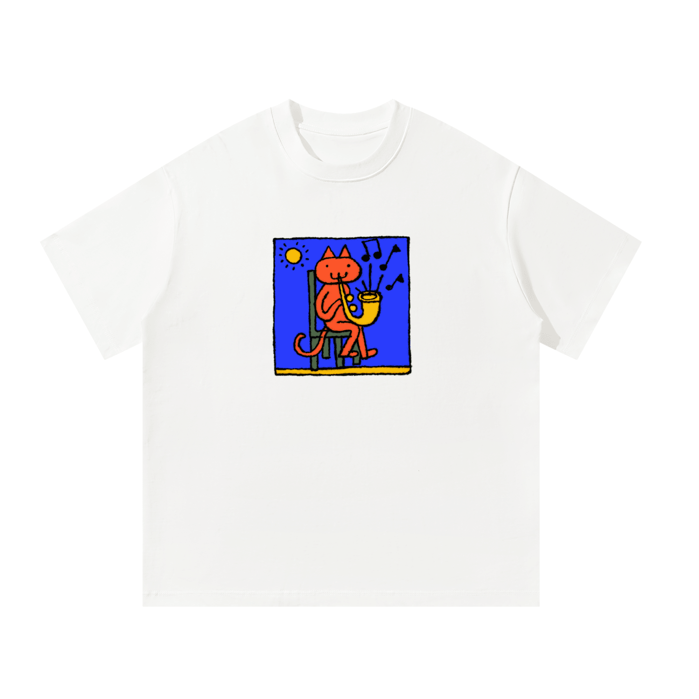 listen to me play - Coloured - Unisex Oversized T-Shirt - Marcello Velho