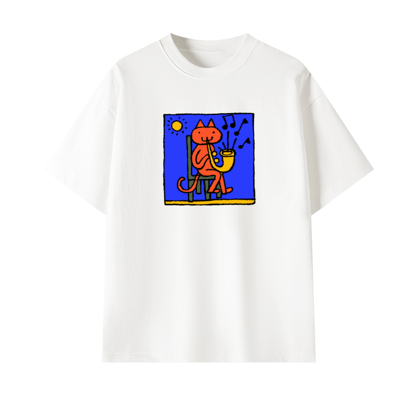 listen to me play - Coloured - Unisex Oversized T-Shirt - Marcello Velho
