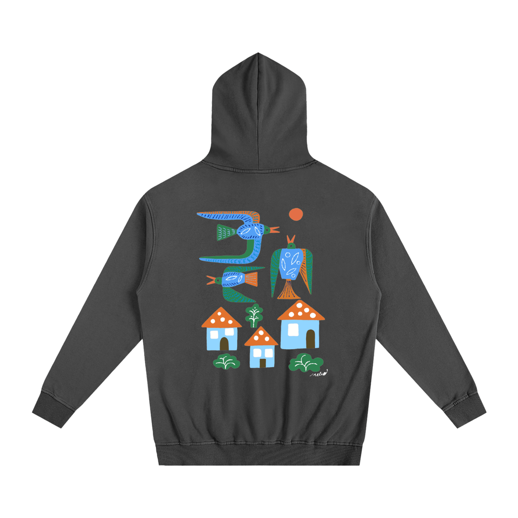 Neighbourhood Birds Oversized Hoodie - Marcello Velho