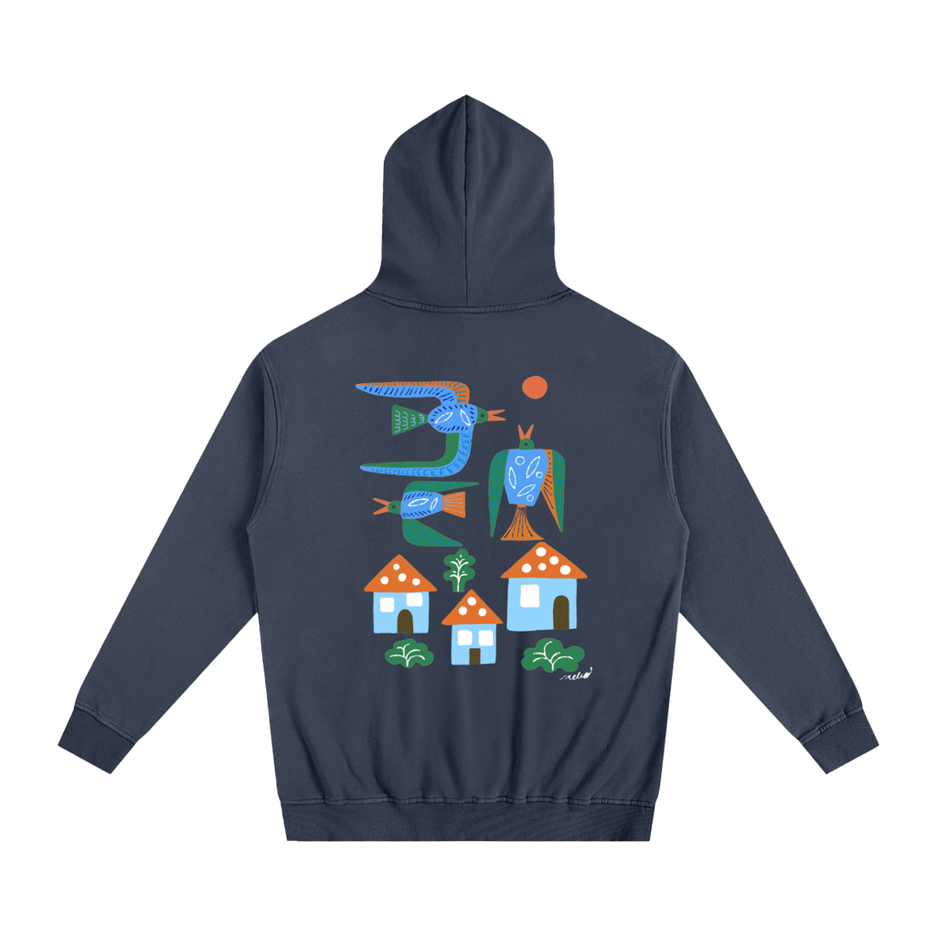 Neighbourhood Birds Oversized Hoodie - Marcello Velho