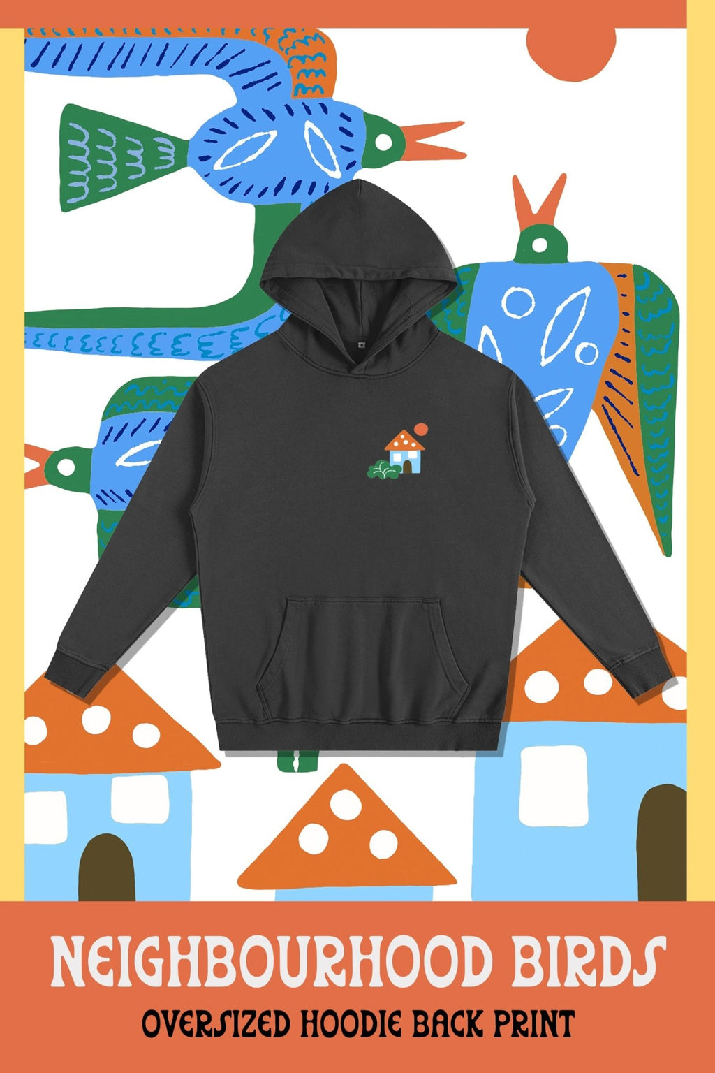 Neighbourhood Birds Oversized Hoodie - Marcello Velho