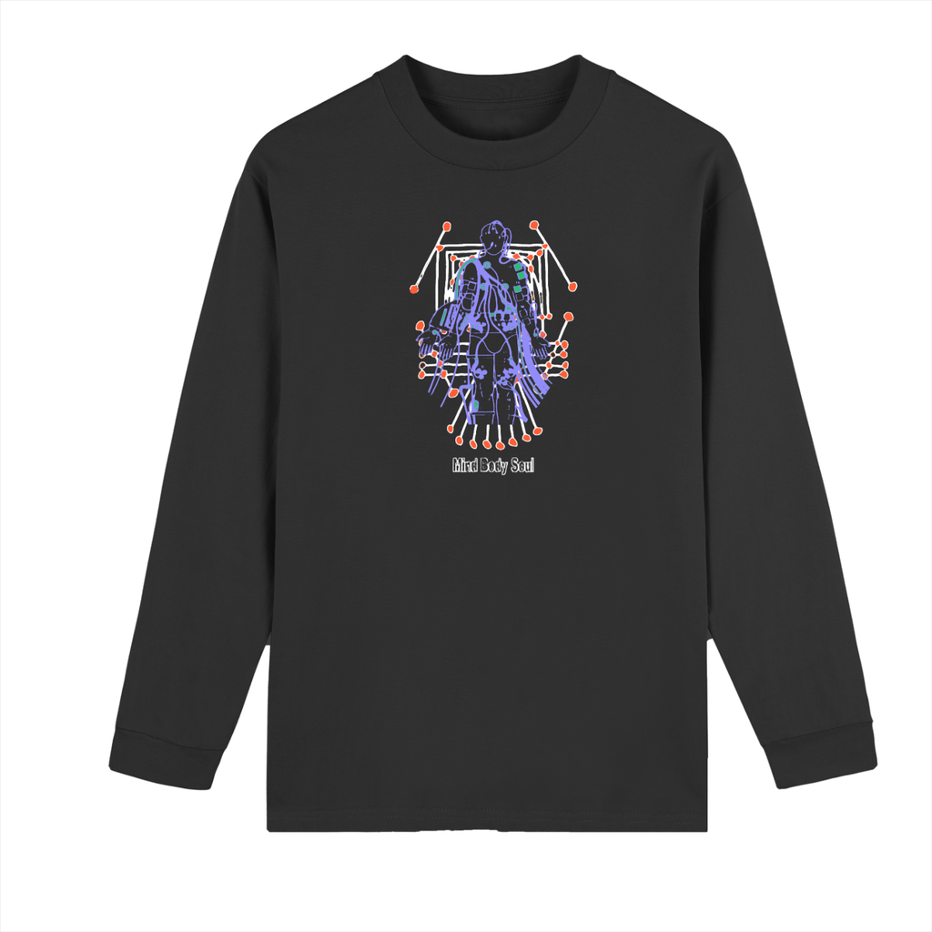 One With The Machine - Crew Neck Drop Shoulder Long Sleeve Shirt - Marcello Velho