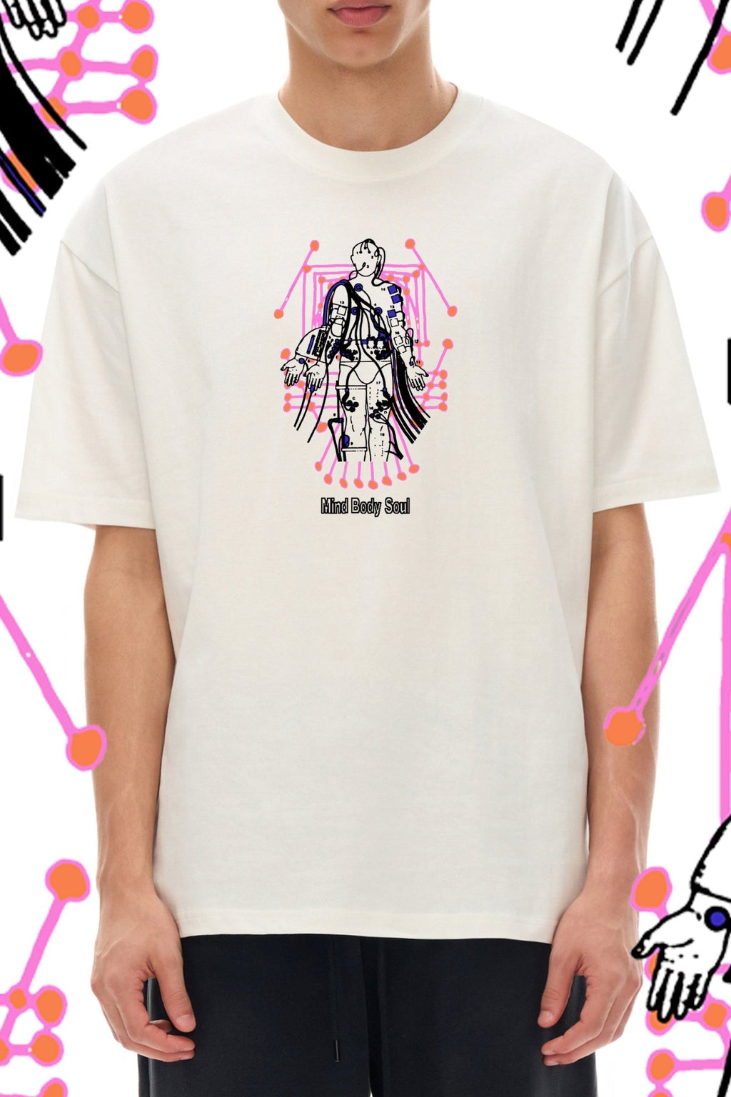 One With The Machine - Unisex Pure Cotton T-Shirt - Marcello Velho