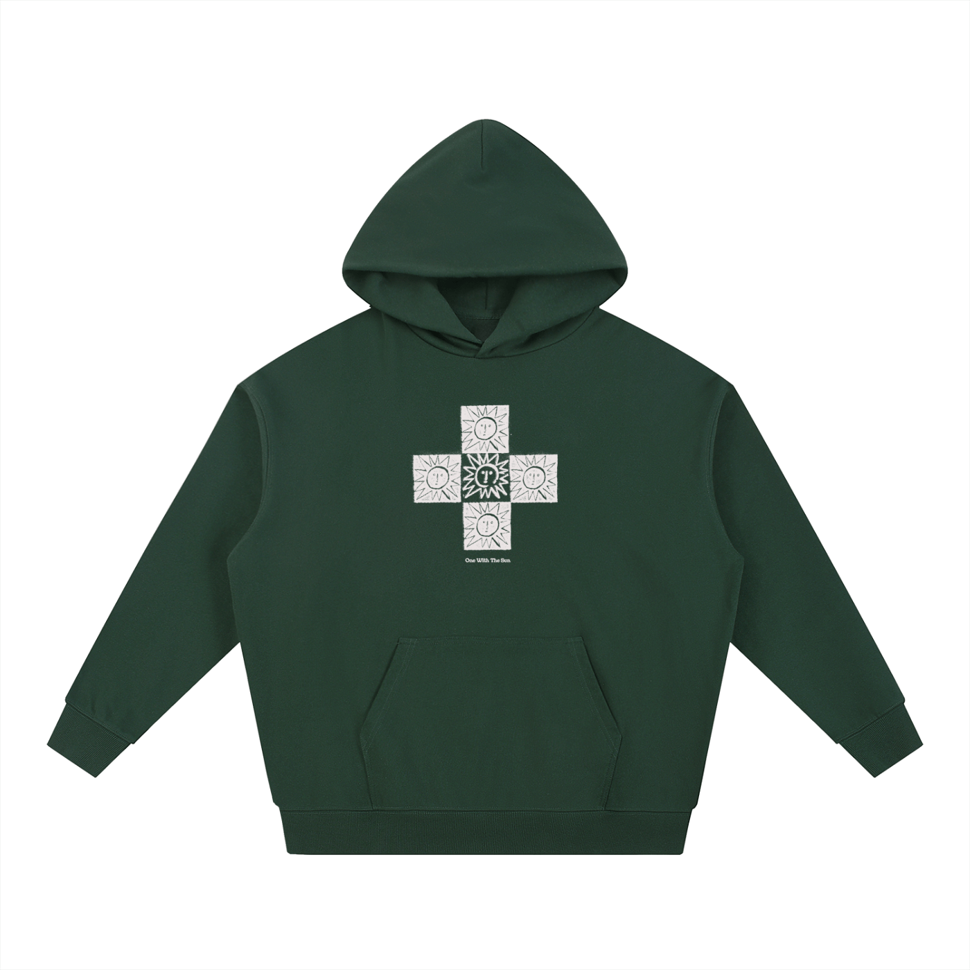 One With The Sun - Heavyweight Hoodie - Marcello Velho