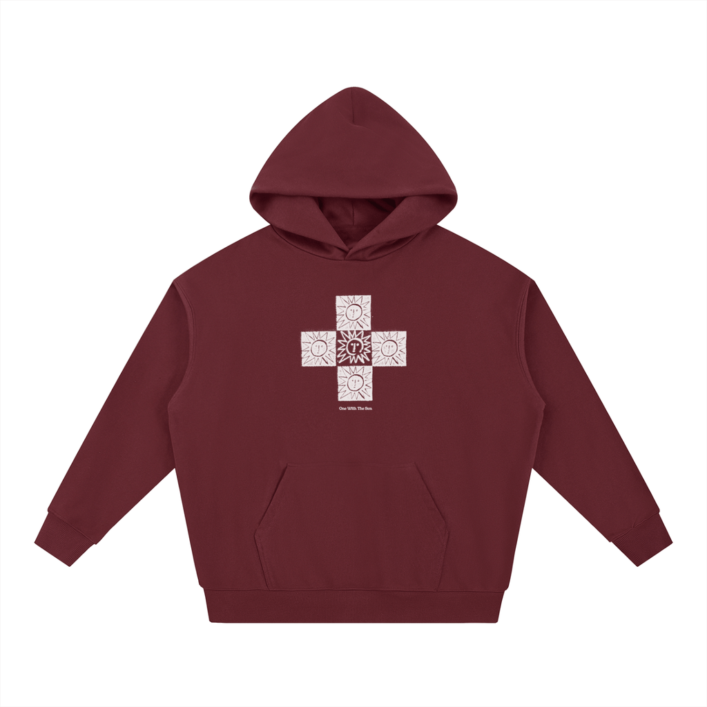 One With The Sun - Heavyweight Hoodie - Marcello Velho