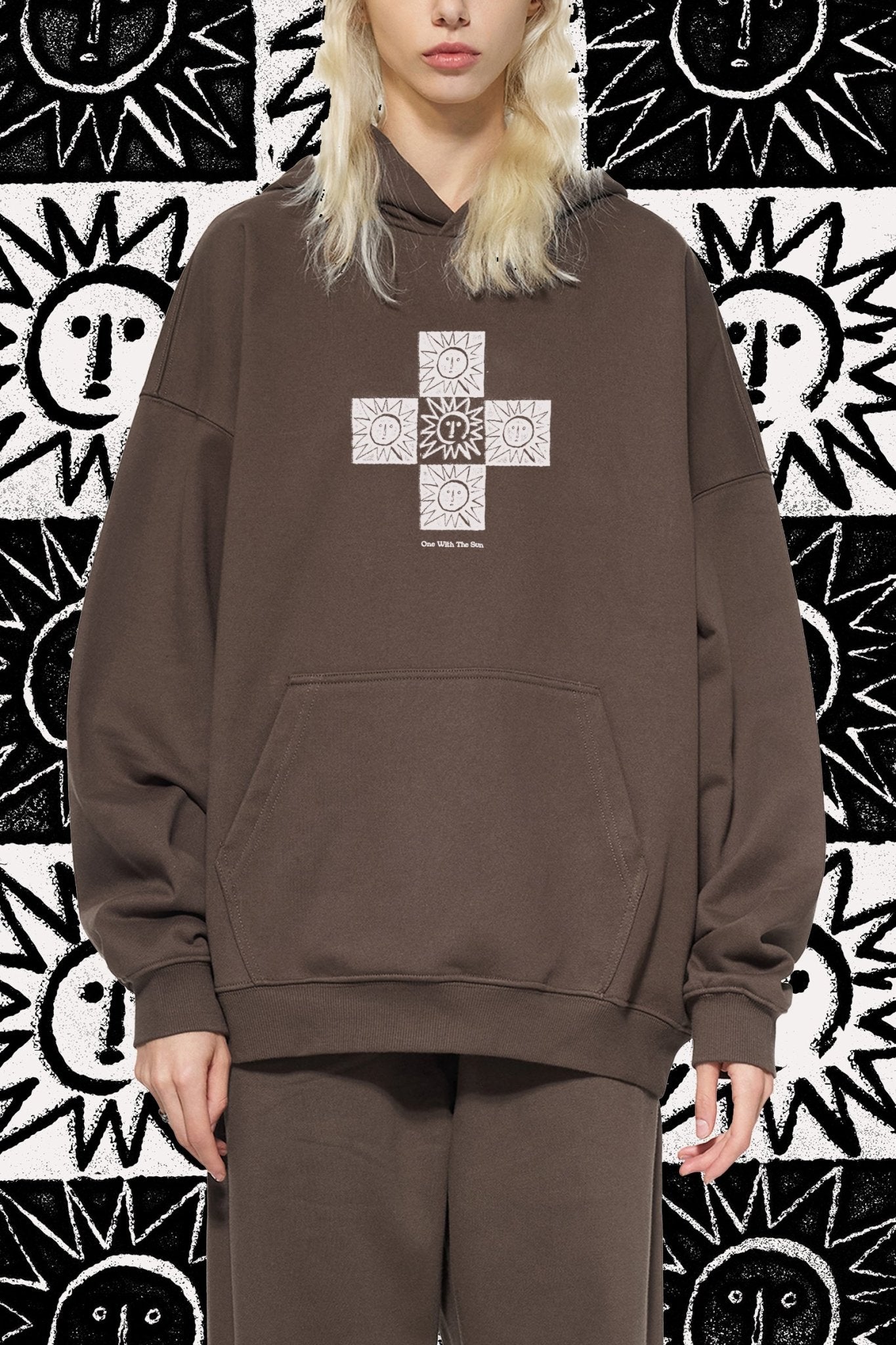 One With The Sun - Heavyweight Hoodie - Marcello Velho