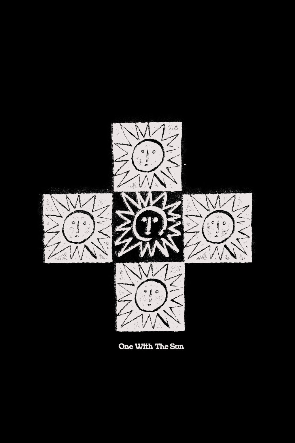 One With The Sun - Heavyweight Hoodie - Marcello Velho