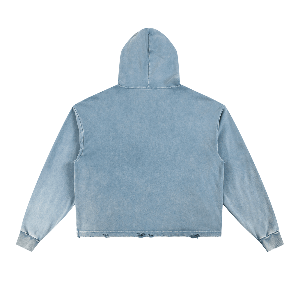 Our Path Script Frayed Hoodie - Marcello Velho