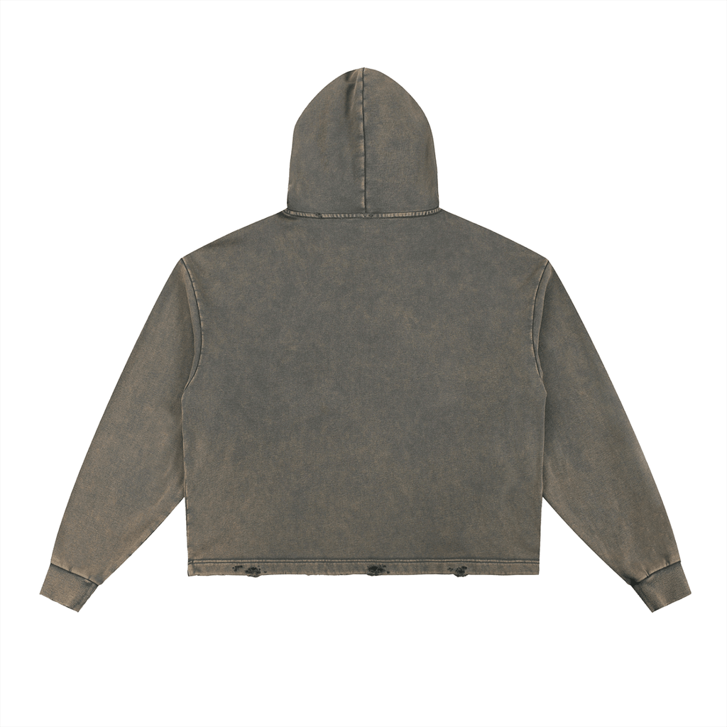 Our Path Script Frayed Hoodie - Marcello Velho