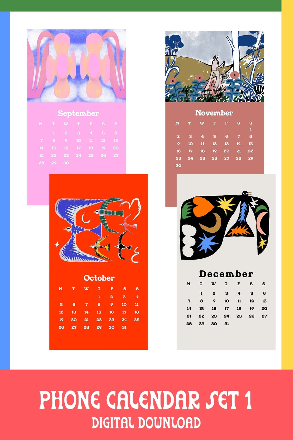 Phone Calendar Set 1 - Marcello Velho