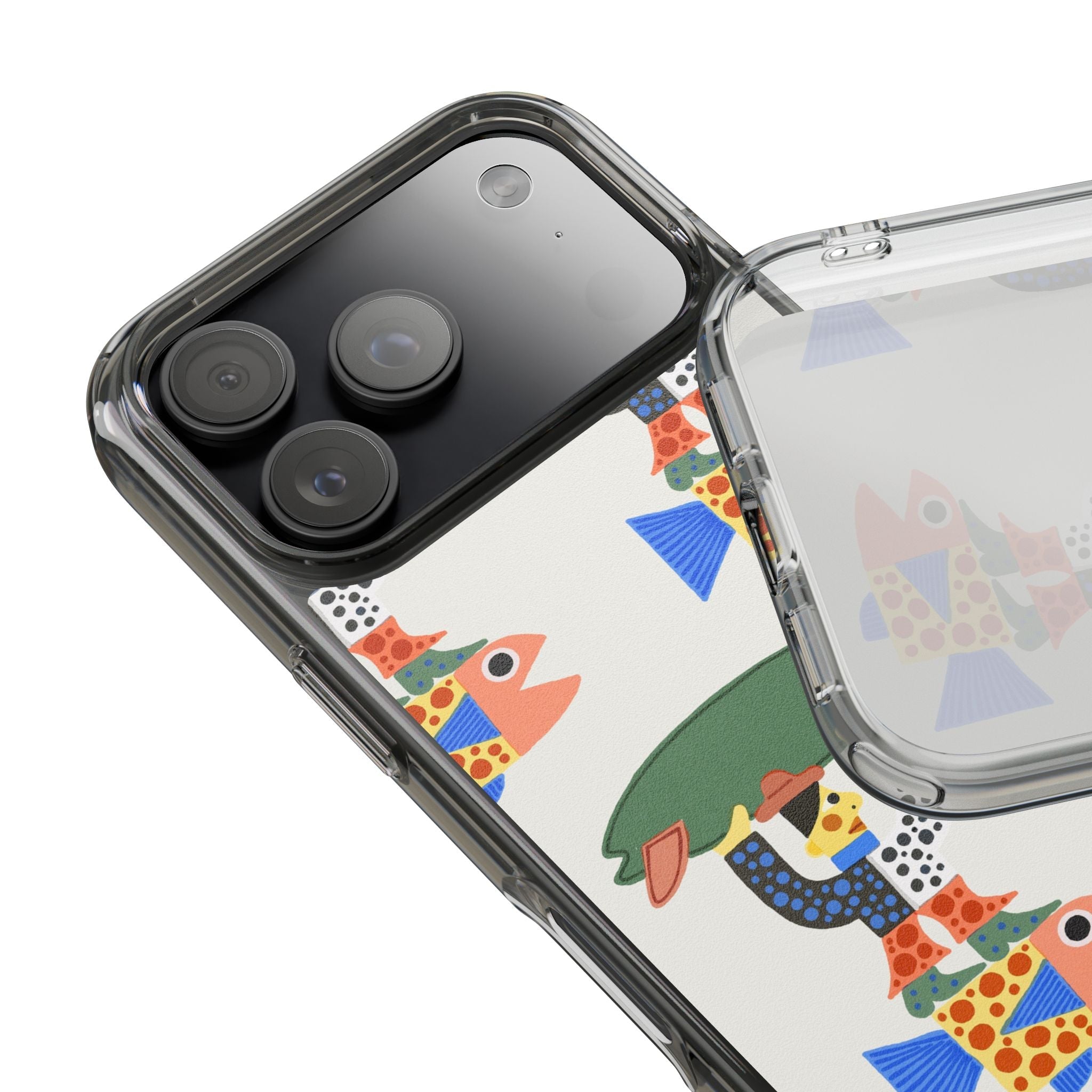 Phone Case - Surfer Riding A Fish Illustration by Marcello Velho - Marcello Velho