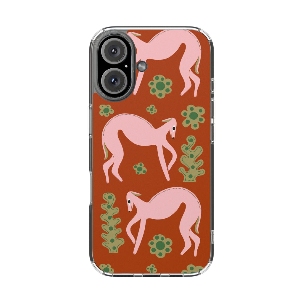 Phone Cases - Pink Whippets Illustration by Marcello Velho - Marcello Velho