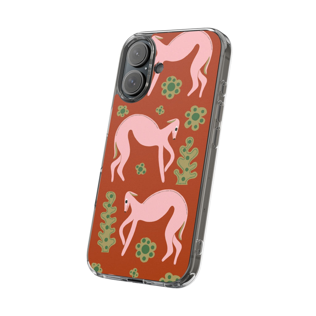 Phone Cases - Pink Whippets Illustration by Marcello Velho - Marcello Velho