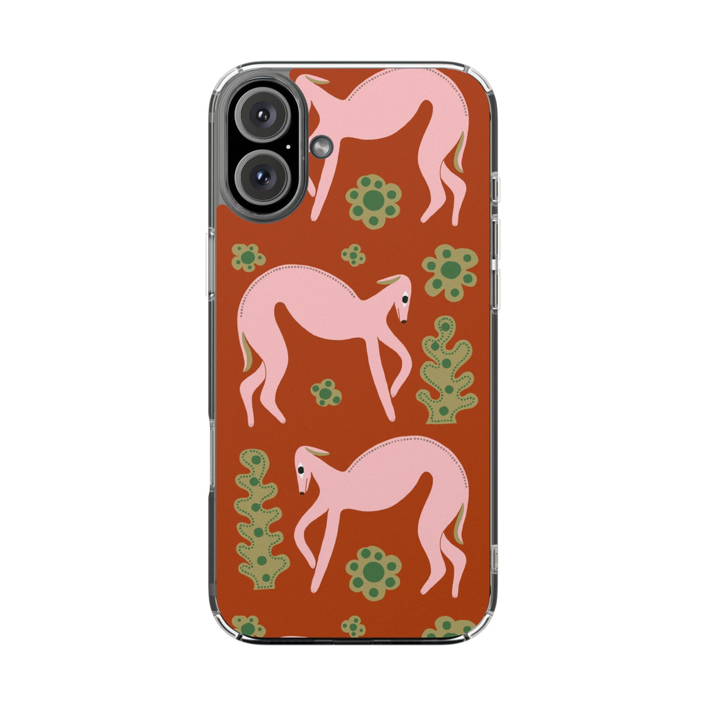 Phone Cases - Pink Whippets Illustration by Marcello Velho - Marcello Velho