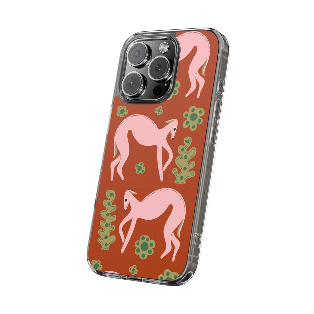 Phone Cases - Pink Whippets Illustration by Marcello Velho - Marcello Velho