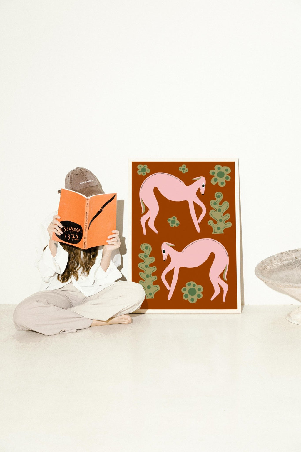 Pink Whippets Print - Marcello Velho