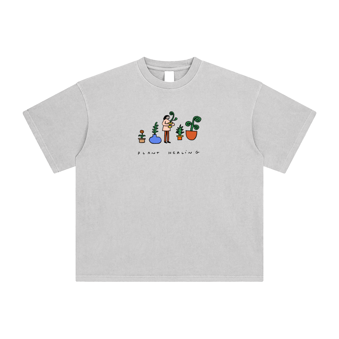 Plant Healing - Enzyme Washed T-Shirt - Marcello Velho