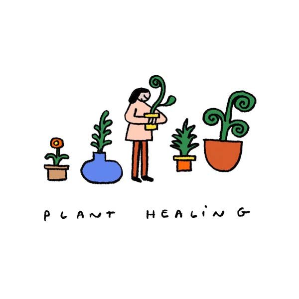 Plant Healing - Enzyme Washed T-Shirt - Marcello Velho